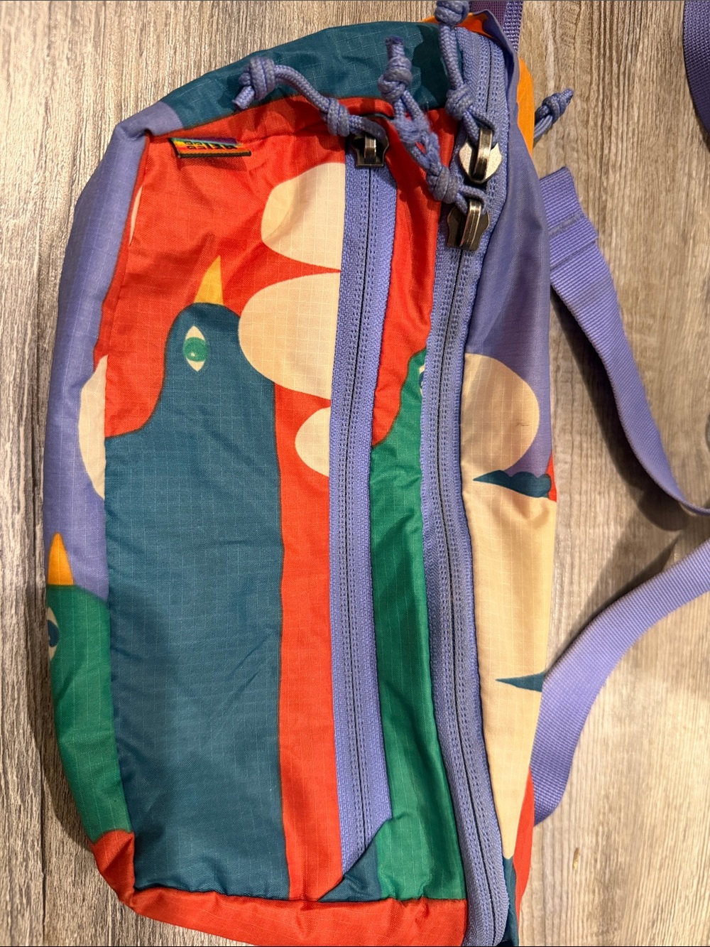 - Purple, Teal & Red